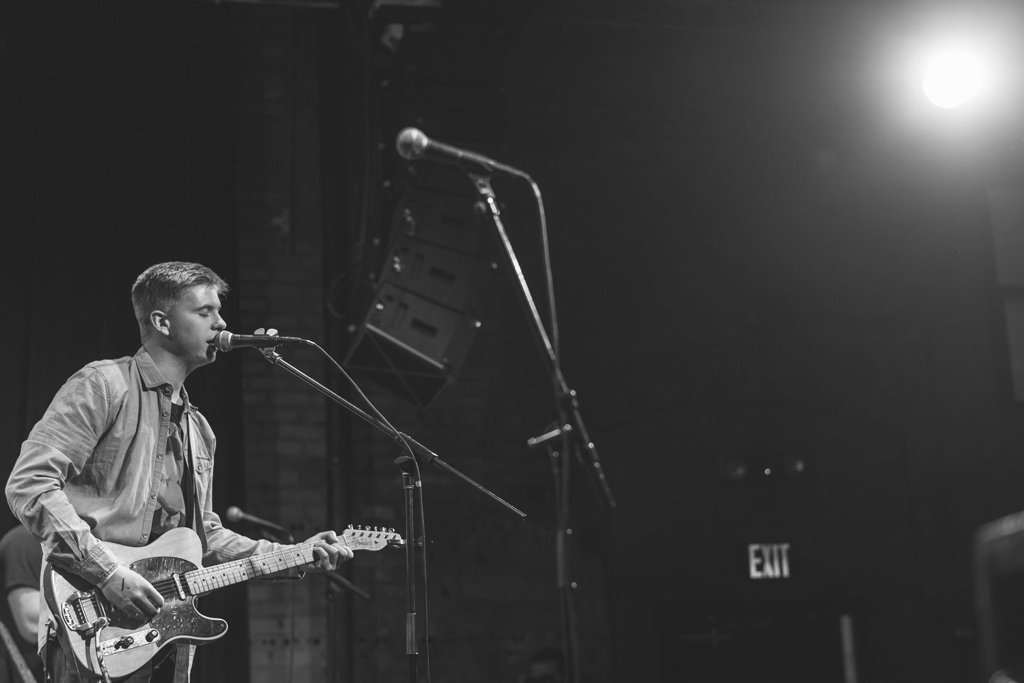 Jack Winders performing live with a Telecaster